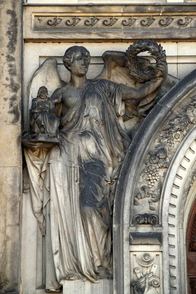 Monumentale Architektur Der Altstadt Von Dresden — Stockfoto