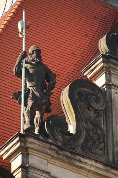 Monumentale Architectuur Oude Stad Dresden Duitsland — Stockfoto