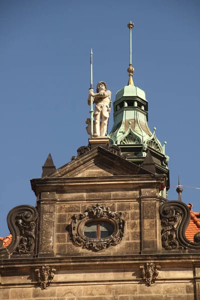 Arquitetura Monumental Cidade Velha Dresden Alemanha — Fotografia de Stock