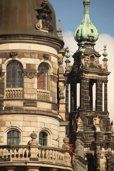 Monumentale Architektur Der Altstadt Von Dresden — Stockfoto