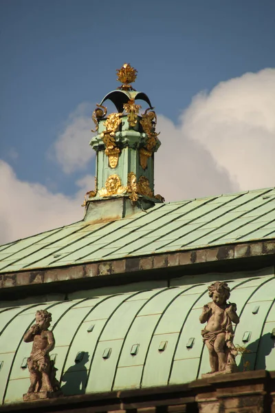 Monumentale Architektur Der Altstadt Von Dresden — Stockfoto