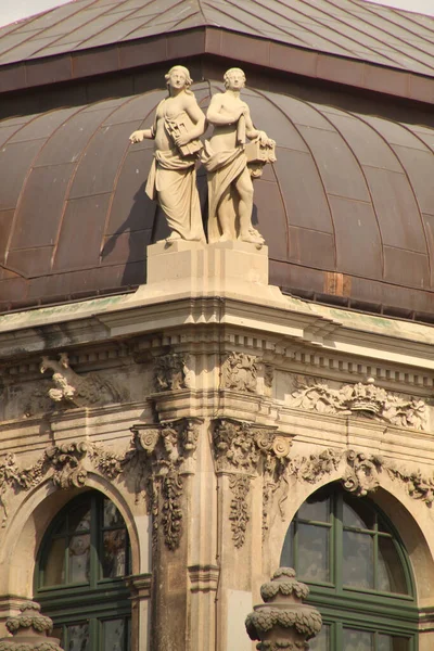 Monumentale Architektur Der Altstadt Von Dresden — Stockfoto