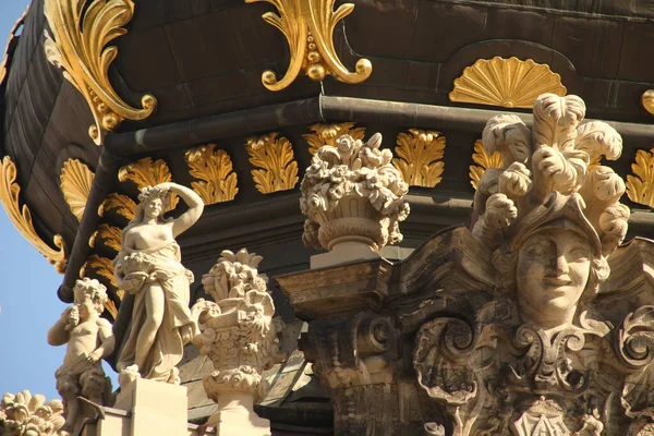 Monumentale Architektur Der Altstadt Von Dresden — Stockfoto