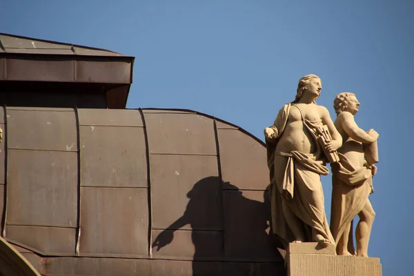 Monumentale Architektur Der Altstadt Von Dresden — Stockfoto