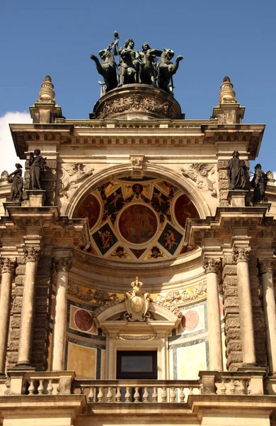 Монументальная Архитектура Старом Городе Дрездена Германия — стоковое фото