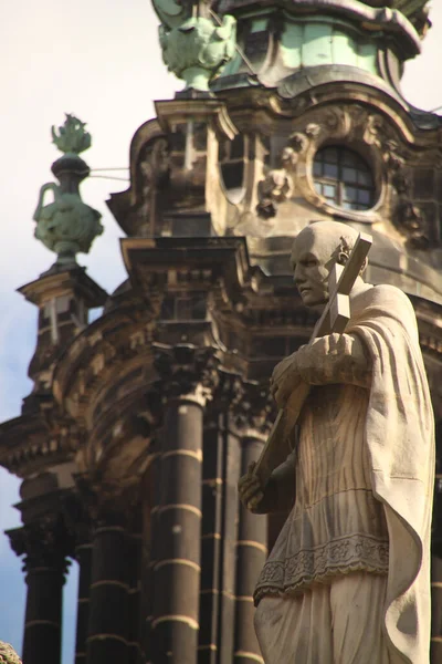 Architecture Monumentale Dans Vieille Ville Dresde Allemagne — Photo