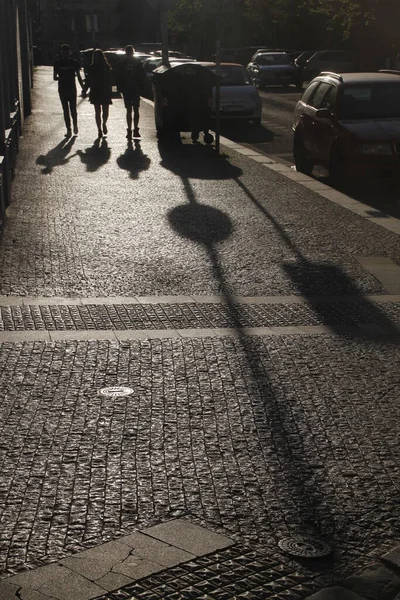 Pessoas Andando Rua — Fotografia de Stock