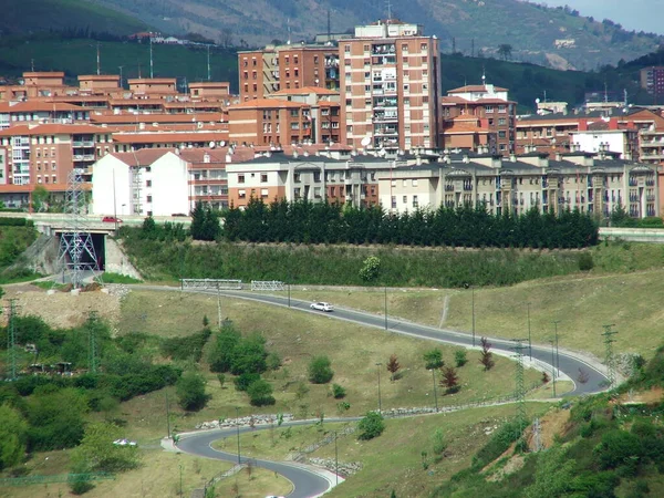 Vista Urbana Cidade Bilbau — Fotografia de Stock