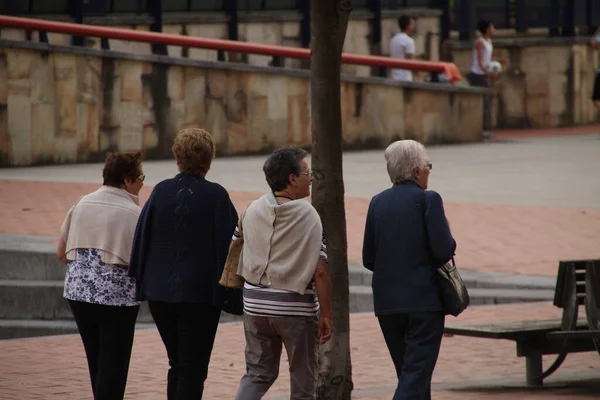 Ageing People Street — Stock Photo, Image