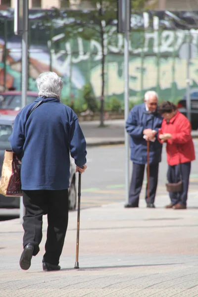 Ageing People Street — Stock Photo, Image