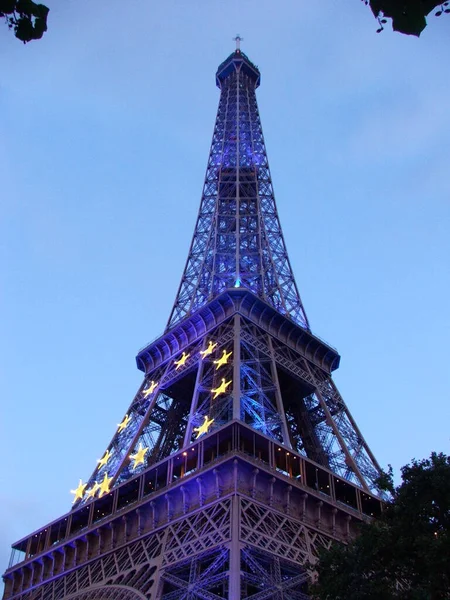 Blick Auf Den Eiffelturm Paris — Stockfoto