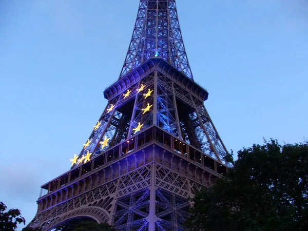 Vista Torre Eiffel Paris — Fotografia de Stock