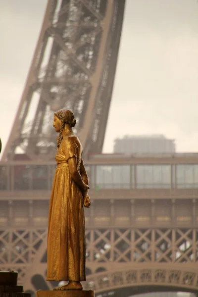 Vue Sur Tour Eiffel Paris — Photo