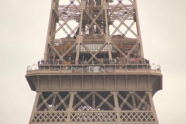 Вид Ейфелеву Вежу Париж — стокове фото