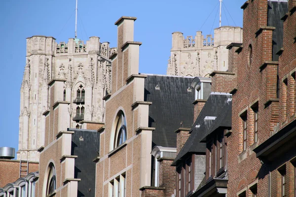 Monumentale Architectuur Van Oude Stad Van Brussel — Stockfoto