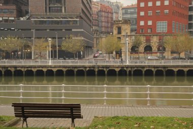 Bilbao şehrindeki şehir manzarası