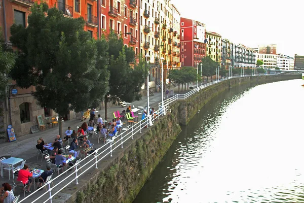 Miejski Krajobraz Mieście Bilbao — Zdjęcie stockowe