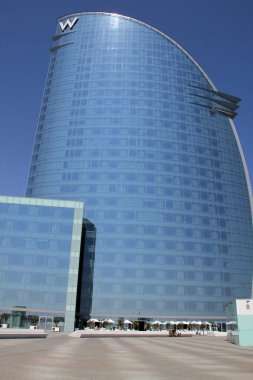 Barselona şehrindeki şehir manzarası