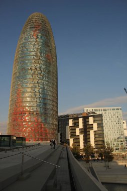 Barselona şehrindeki şehir manzarası