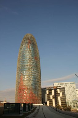 Barselona şehrindeki şehir manzarası