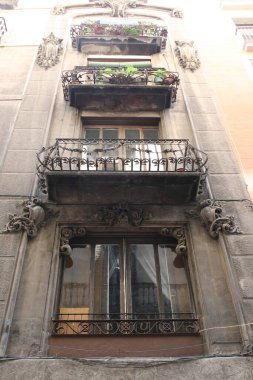 Barselona şehrindeki şehir manzarası