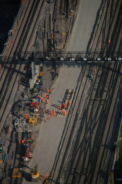 Construction site in the downtown of London