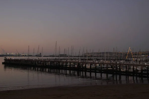 Estuary Bilbao Wieczorem — Zdjęcie stockowe