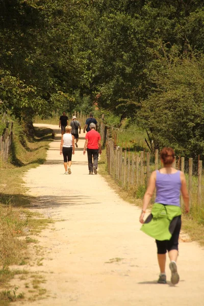 Wandern Auf Dem Land — Stockfoto