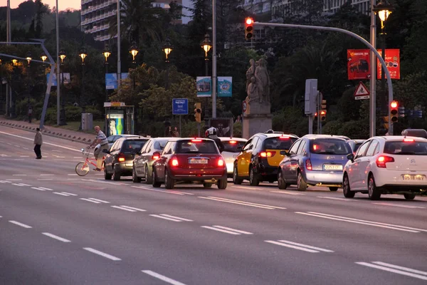 Yolda Trafik Vardı — Stok fotoğraf