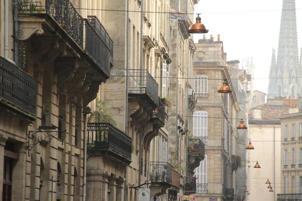 Apartmanok Blokk Város Bordeaux — Stock Fotó