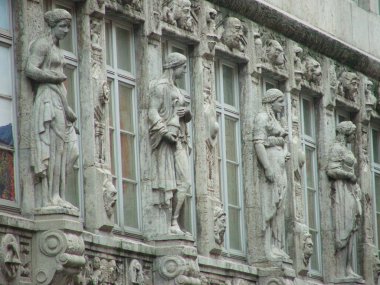 Leipzig, Almanya şehir merkezinden mimari