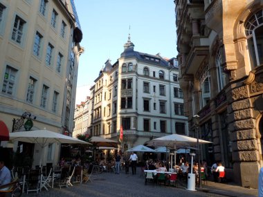 Leipzig, Almanya şehir merkezinden mimari