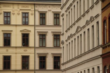 Leipzig, Almanya şehir merkezinden mimari