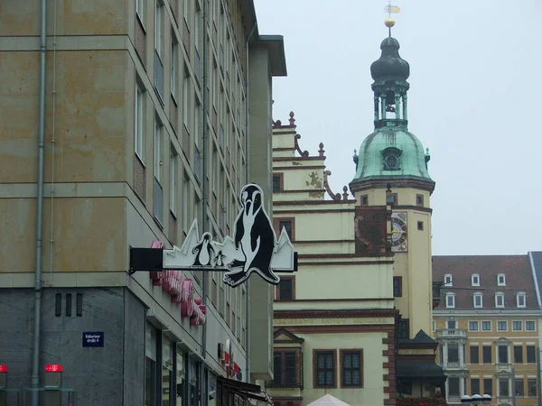 Arquitectura Del Centro Leipzig Alemania — Foto de Stock