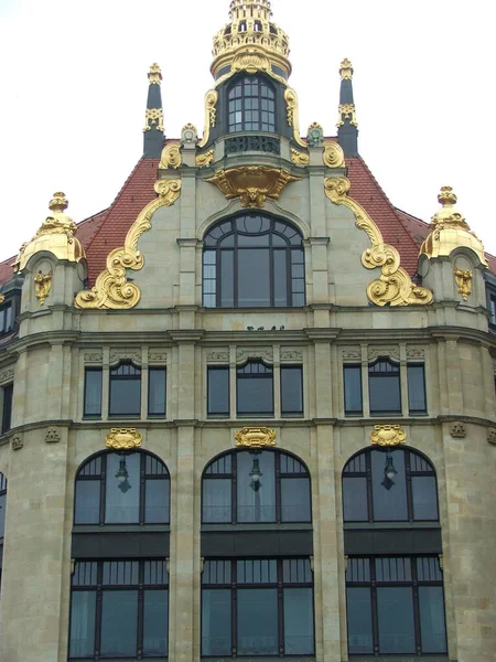 Arquitectura Del Centro Leipzig Alemania — Foto de Stock