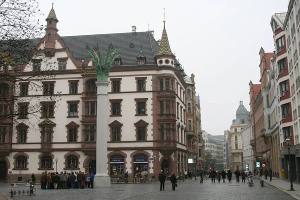 Architecture Downtown Leipzig Germany — Stock Photo, Image