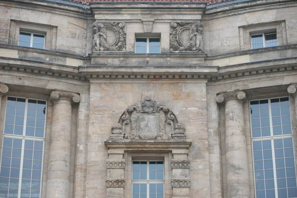 Arquitetura Centro Leipzig Alemanha — Fotografia de Stock