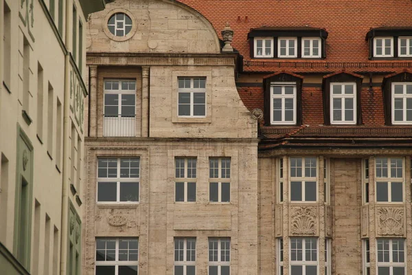라이프치히의 시내에서 건축하는 — 스톡 사진