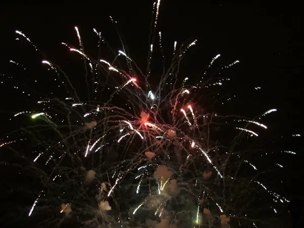 Fuegos Artificiales Durante Festival — Foto de Stock