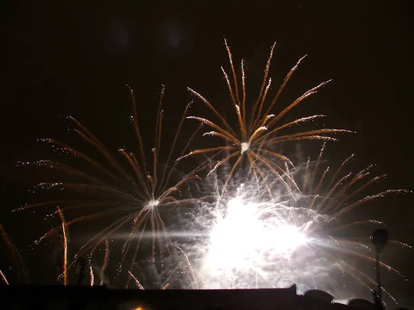 Vuurwerk Tijdens Een Festival — Stockfoto