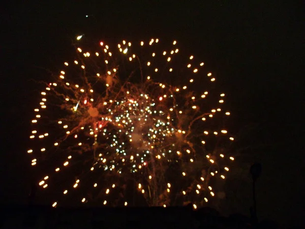 Vuurwerk Tijdens Een Festival — Stockfoto