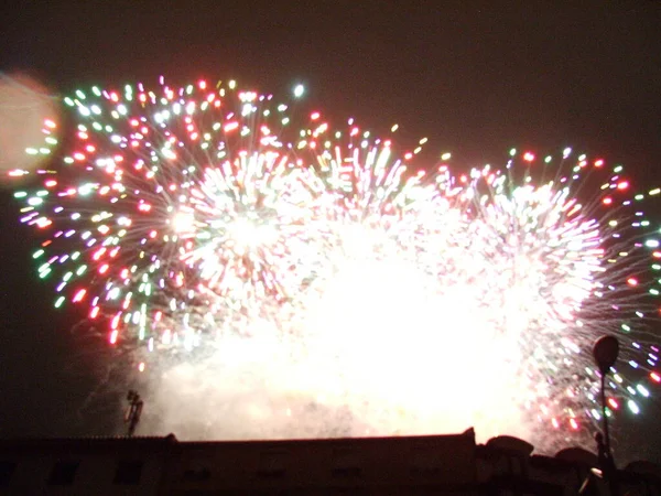 Fuegos Artificiales Durante Festival — Foto de Stock