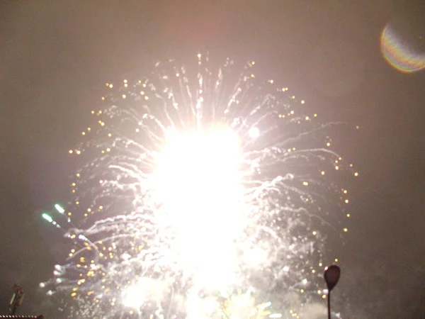 Fuegos Artificiales Durante Festival — Foto de Stock