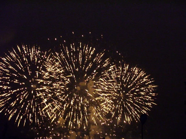 Fuegos Artificiales Durante Festival — Foto de Stock