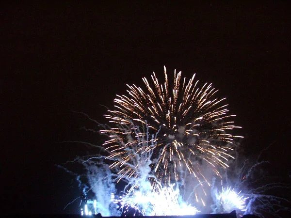 Fuegos Artificiales Durante Festival — Foto de Stock