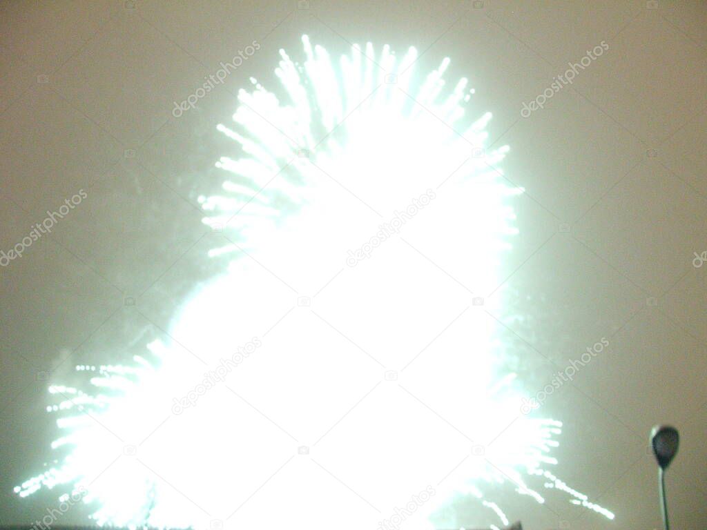 Fireworks during a festival
