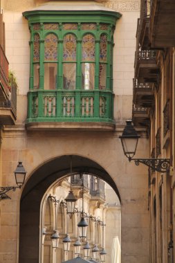 Barselona şehrindeki şehir manzarası