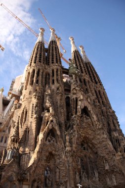 Barselona şehrindeki şehir manzarası