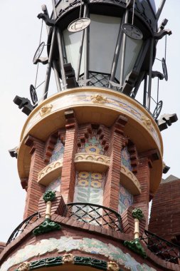 Barselona şehrindeki şehir manzarası