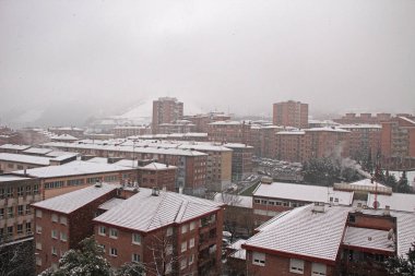 Bir kış günü Bilbao manzarası